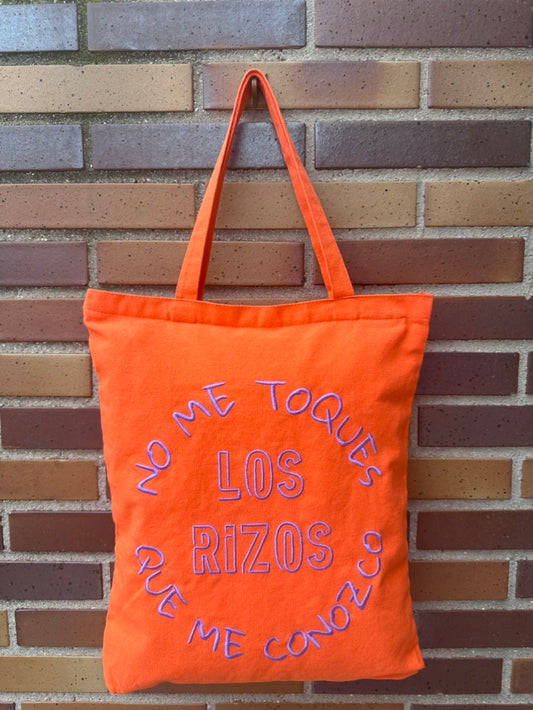 TOTE BAG "NO ME TOQUES LOS RIZOS QUE ME CONOZCO"