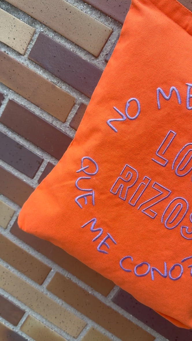 TOTE BAG "NO ME TOQUES LOS RIZOS QUE ME CONOZCO"