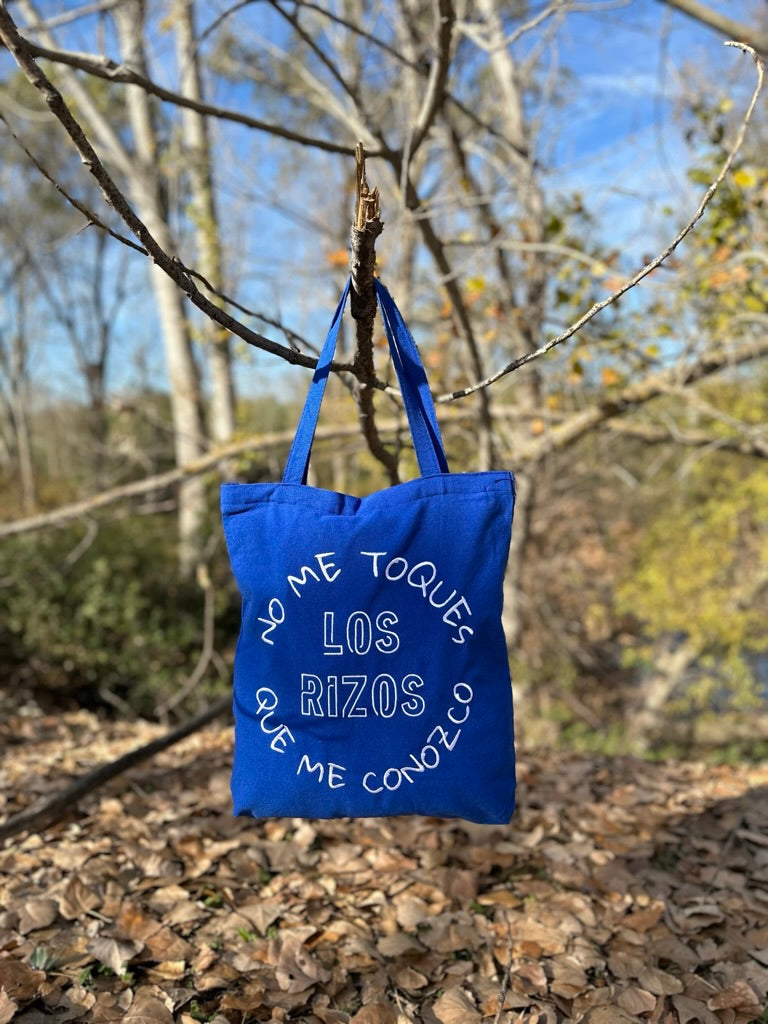 TOTE BAG "NO ME TOQUES LOS RIZOS QUE ME CONOZCO"