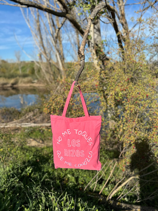 TOTE BAG "NO ME TOQUES LOS RIZOS QUE ME CONOZCO"